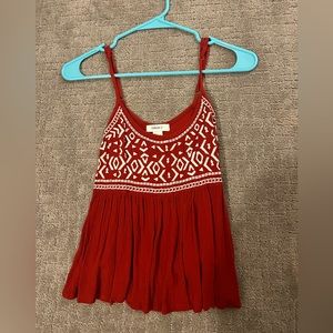 red/maroon forever 21 tank top size small